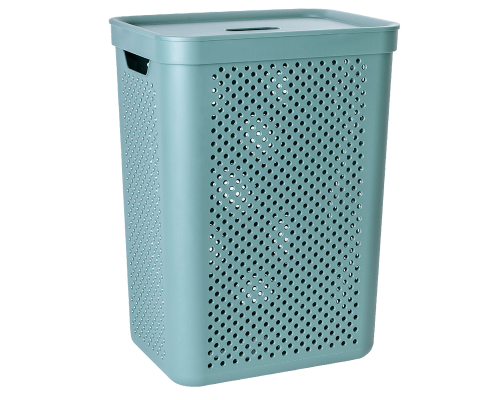 Basket "Simple" with organizer 45L (green)