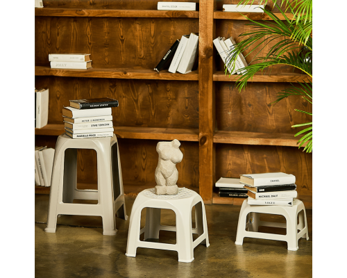 Stool "Malyatko" (white rose)