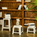 Stool "Malyatko" (white rose)