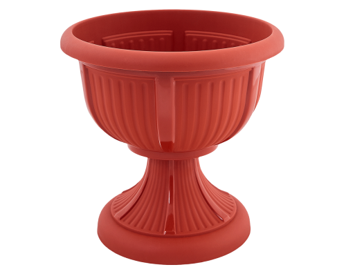 Flowerpot "Leon" with tray 51cm (terracotta)