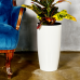 Flowerpot "Alpha" with insert d16x30cm (white rose)