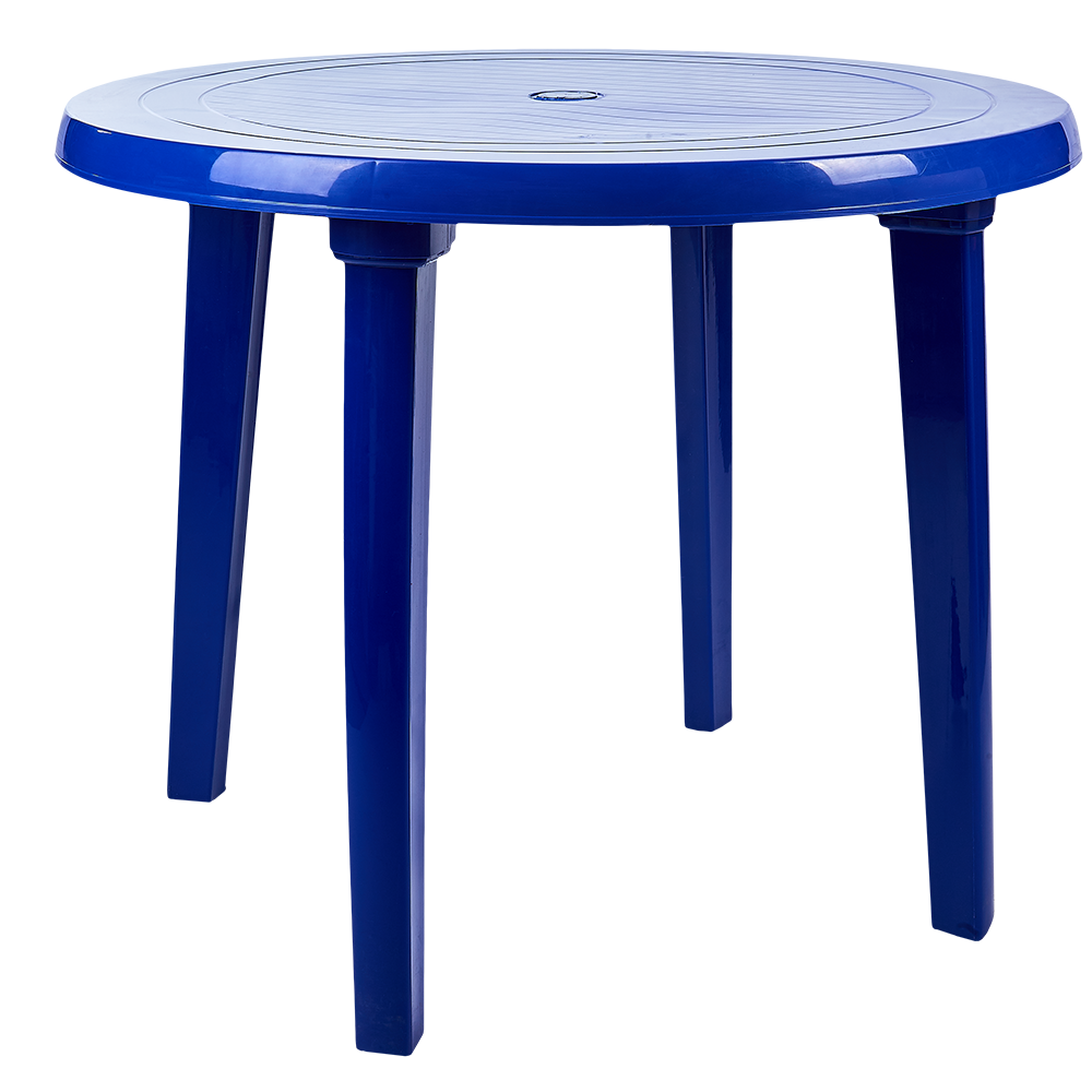 Round table (dark blue)