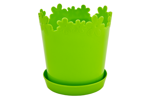 Flowerpot "Buttercup" with tray