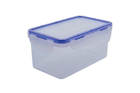Food storage container with clips rectangular
