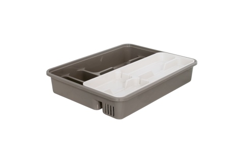 Cutlery tray with insert