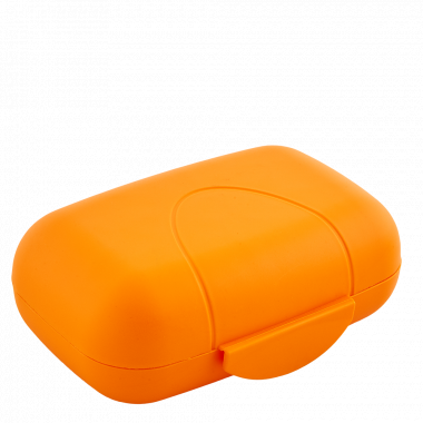 Traveling soap dish (light orange)