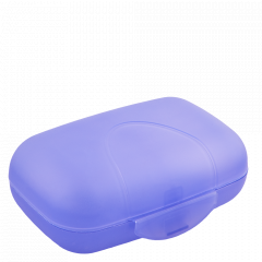 Traveling soap dish (violet transparent)