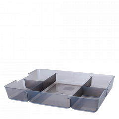Organizer for containers 3,8L. and 7,9L. (brown transparent)