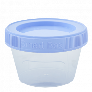 Container "Smart Box" round 0,06L. (transparent / lilac)