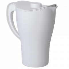 Pitcher with lid (white rose)