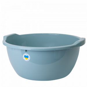 Round basin 44L. (gray blue)