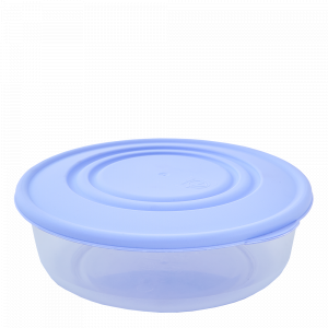 Food storage container round 0,55L. (transparent / lilac)