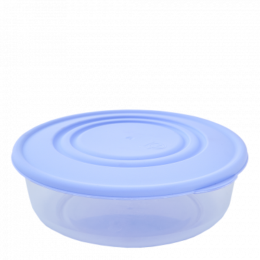 Food storage container round 1,7L. (transparent / lilac)