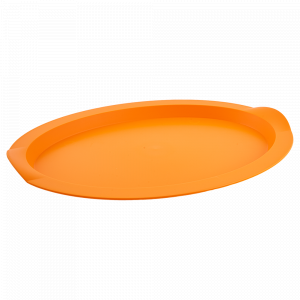 Oval tray 47x35x4cm. (light orange)