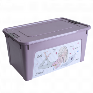 Container "Smart Box" with decor 27L. (freesia, Girls)