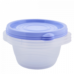 Set of containers "Omega" round 0,75L. (3 pcs.)