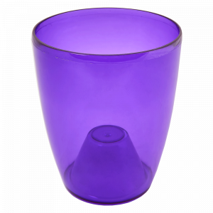 Flowerpot "Orchid" 20x24cm. (violet transparent)