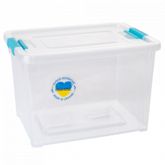 Container "Smart Box"  1,2L. (transparent / turquoise)