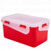 Universal container "Fiesta" rectangular 0,65L. (red velvet / transparent)