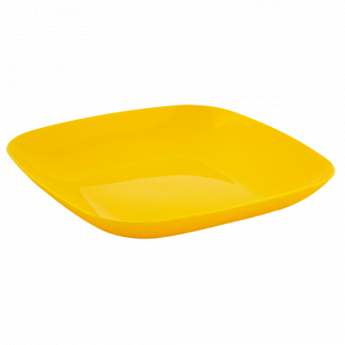 Plate 190x190x28mm. (dark yellow)