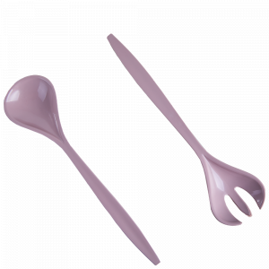Fork and spoon for salad (freesia)