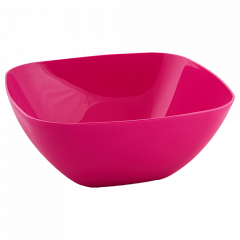 Salad bowl 240x240x95mm. (dark pink)