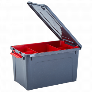 Universal organizer "Tools" 2.5L. (granite / red)