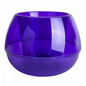 Flowerpot "Sphere" d10cm. (violet transparent)