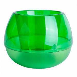 Flowerpot "Sphere" d10cm. (green transparent)