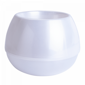Flowerpot "Sphere" d10 (white pearl)