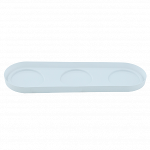 Tray for 3 flowerpots (white)