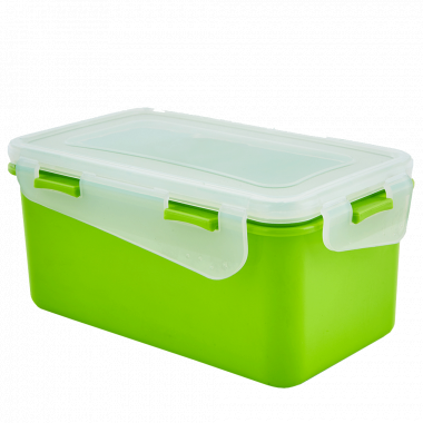 Universal container "Fiesta" rectangular 1,5L. (olive / transparent)