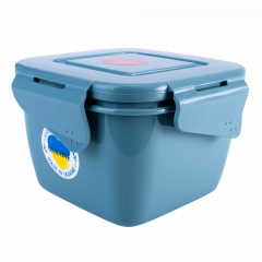 Universal container "Fiesta" square 0,45L. (gray blue)