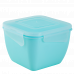 Universal container "Fiesta" square 0,45L. (light green / transparent)