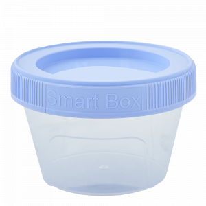 Container "Smart Box" round 0,2L. (transparent / lilac)
