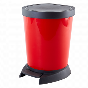 Garbage bin with pedal 18L. (red)