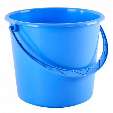 Round pail  5L. (light blue)