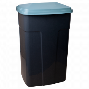 Garbage bin 90L. (dark gray / gray blue)