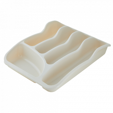 Cutlery tray (white rose)
