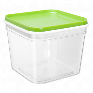 Container for bulk products "Fix" 0,6L. (transparent / olive)