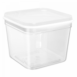 Container for bulk products "Fix" 0,6L. (transparent / white)