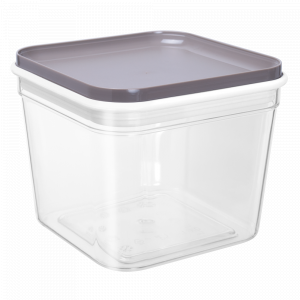 Container for bulk products "Fix" 0,6L. (transparent / cocoa)