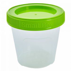 Container "Smart Box" round 0,35L. (transparent / olive)