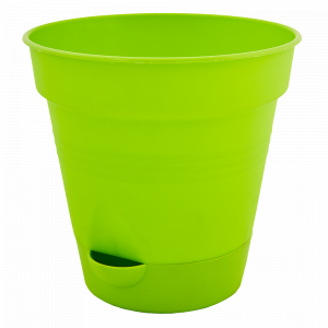 Flowerpot "Gloria" with watering 16cm. (light green)