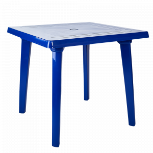 Square table (dark blue)
