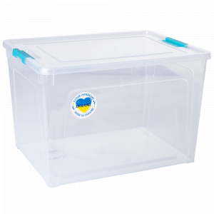 Container "Smart Box" 12L. (transparent / turquoise)