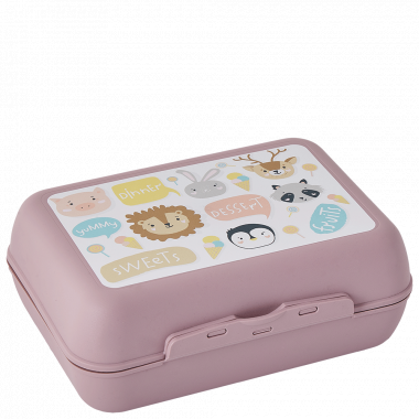 Lunch-box with decor (Pets: freesia)