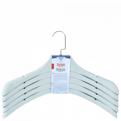 Outwear hanger 45x8cm. (5pcs.) (white rose)