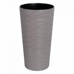 Flowerpot "Fusion" with insert d27x51cm. (cocoa)