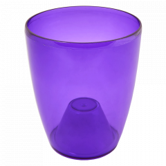 Flowerpot "Orchid" 18x21cm. (violet transparent)